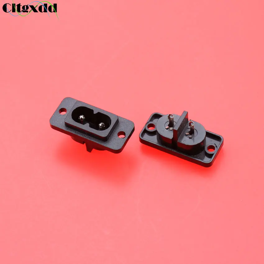 

cltgxdd 1pcs AC Power Socket , AC Power plug Connector black