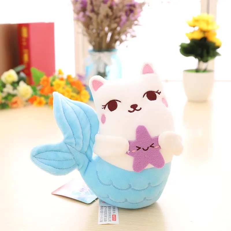 mermaid cat stuffed animal