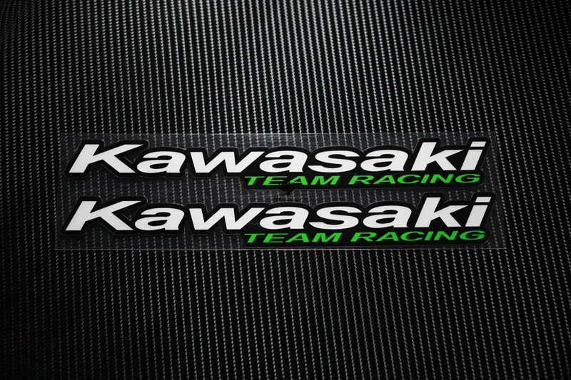 НЕТ. TP034 2 шт./лот Kawasaki Racing Team Светоотражающие Стикера Автомобиля Наклейки Мотогонок Наклейки авто наклейки Шлем Windfield