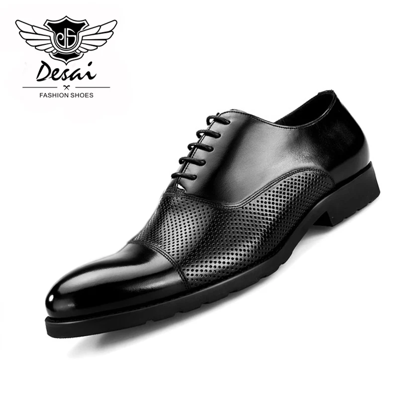 New Arrival Summer Shoes Men Business Casual Pointed Toe Shoes Geniune ...