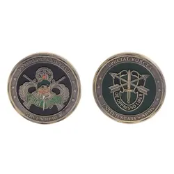 Памятная монета с покрытием серебро США спецназ армия сувенир книги по искусству Коллекция Новое качество