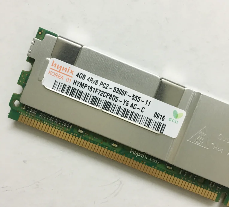 Серверная память для Hynix 4 Гб 4RX8 DDR2 667 МГц PC2-5300F FBD ECC FB-DIMM ram eight