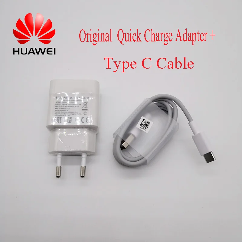 Зарядное устройство Originele для HUAWEI супер зарядное 9 В 2 А адаптер USB Type-C Kabel snel opladen Voor