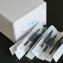 7RS 20 шт 19 мм одноразовые иглы татуировки с трубками Захваты Поставка одноразовые держатели с иглами для татуировки ручки с иглами