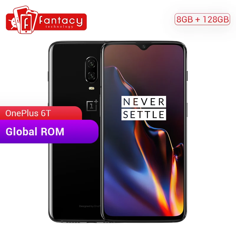 Oneplus 6 T смартфон с восьмиядерным процессором Snapdragon 845 ОЗУ 8 ГБ ПЗУ 128 41 дюйма 19 5: 9 20