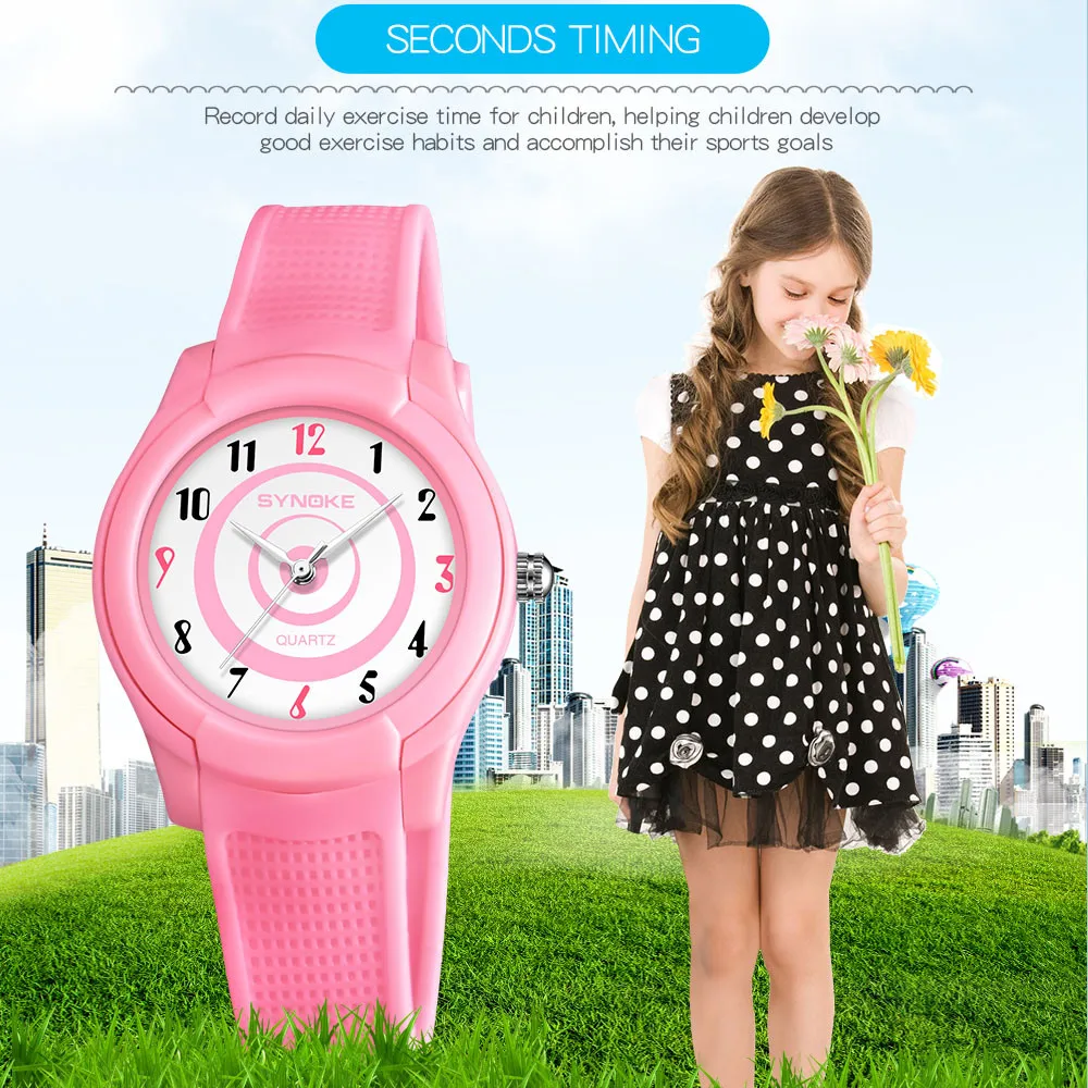 2019 New Fashion SYNOKE Multi-Function 50M Waterproof Watch LED Digital Double Action Watch Digital Watch For Kids Y09K4