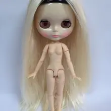 Белый длинный волос совместных тела обнаженной куклы, завод куклы, кукла подходит для DIY Изменить BJD игрушка для Обувь для девочек