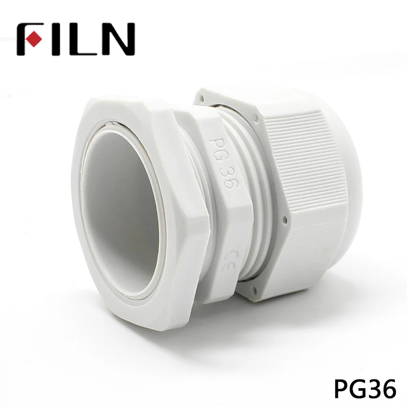 Plastic Waterproof Adjustable IP68 PG36 22-32MM Cable Gland Joints, PG7, PG9, PG11, PG13.5, PG16 (3)