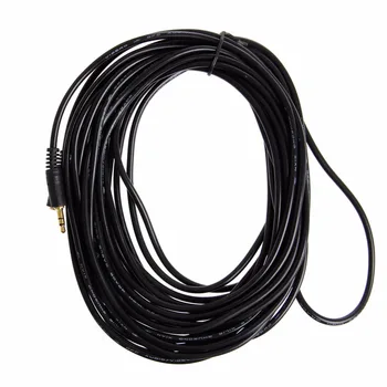 

JINSHENGDA 10M Male Black to Female 3.5mm Audio Stereo Earphone Headphone Extension Cable