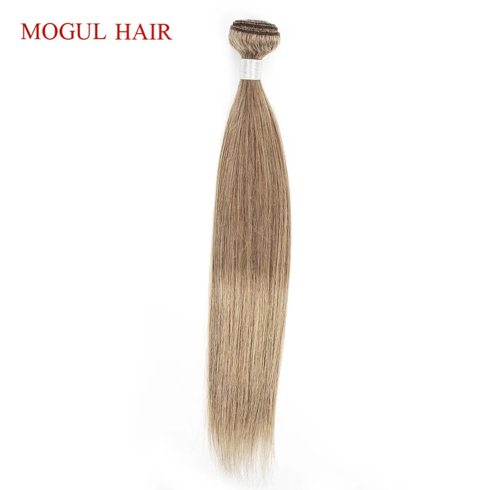 Mogul цвет волос 8 пепел блондинка один кусок индийские прямые волосы Weave Связки