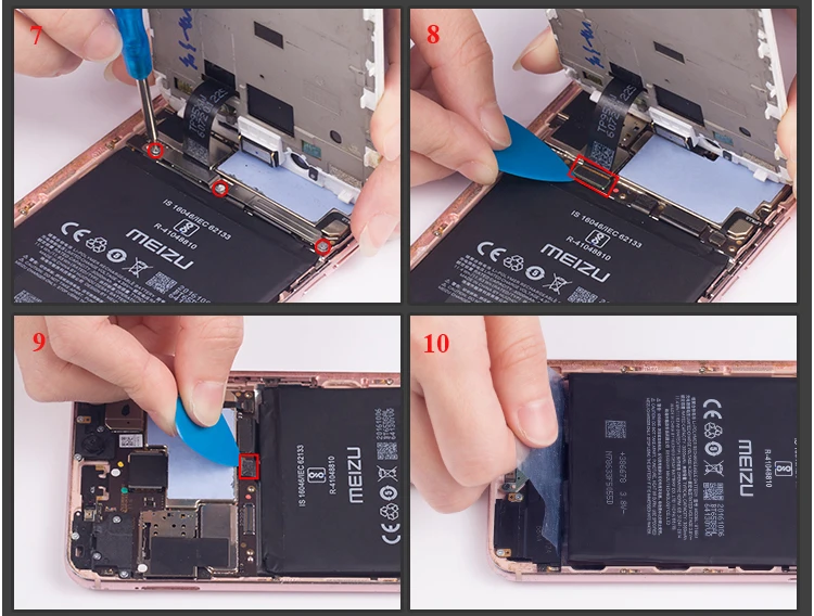 Nohon Battery For MEIZU MX6 6 BT65M 3000mAh 3060mAh built-in High Capacity Phone Li-polymer Bateria For MEIZU MX6  Battery+Tools Details (10)