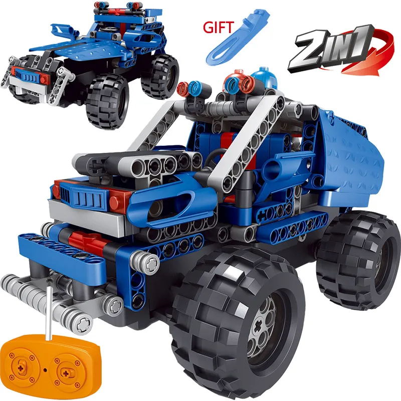 

Radio Remote Control Machine Car Kit Technic Vehicle Truck Offroad SUV Simulation Car Blocks DIY Toys For Children