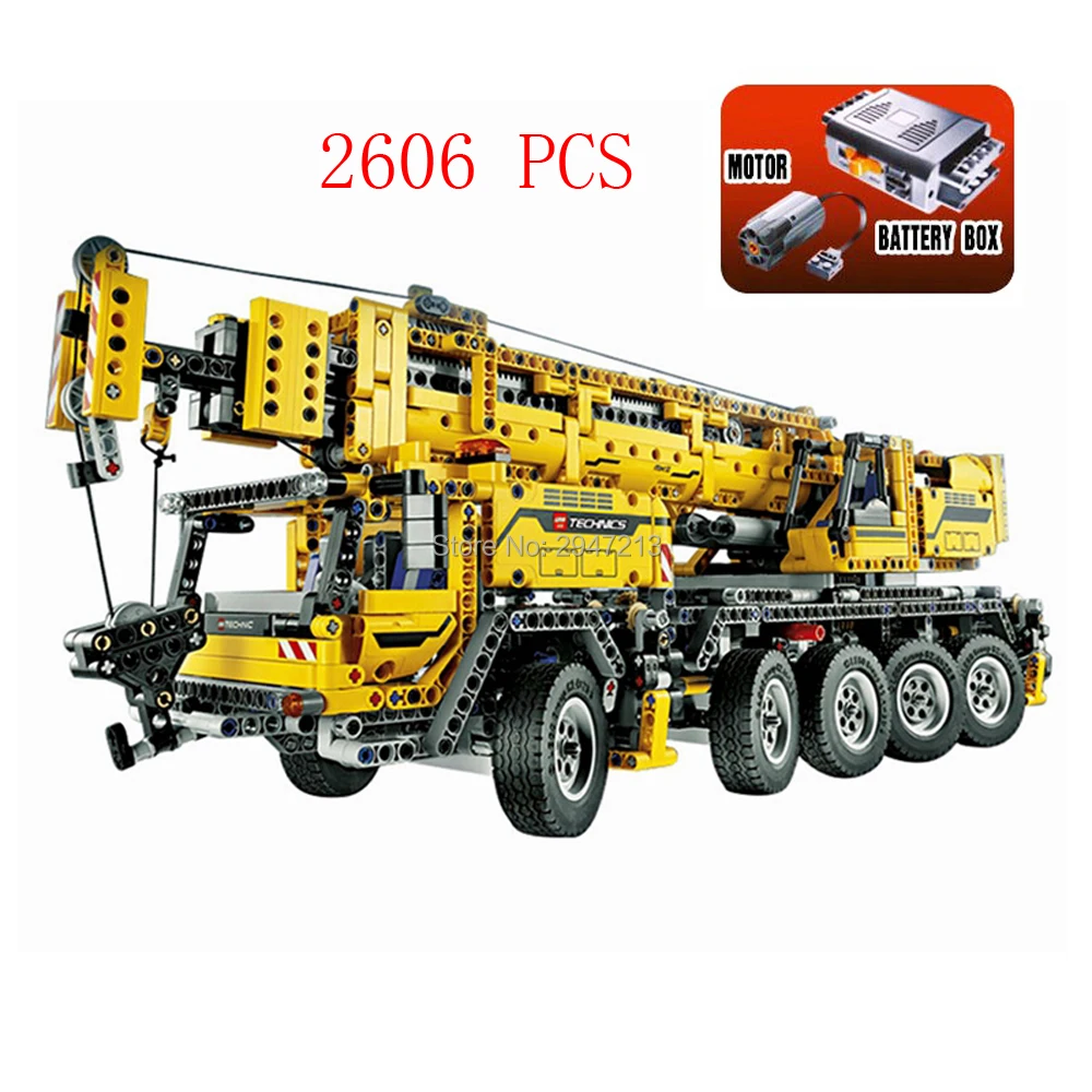 

LegoINGlys technic Creative electric Mobile crane MKII Building Blocks 42009 Engineering vehicles model brick toys for children