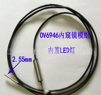 

Miniature endoscope module 2.55mm OV6946 USB 16pixel with led