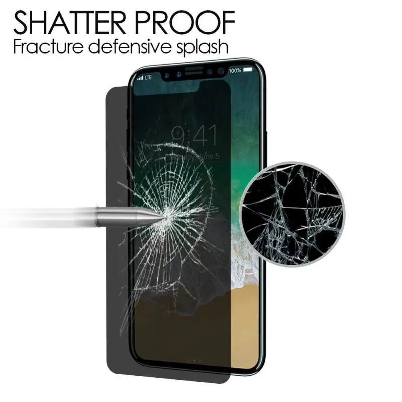 

2.5D Tempered Glass Anti-sneak Explosion-proof Screen Protector Film High Penetration Anti-fall for Apple iPhone XS Max XS XR X