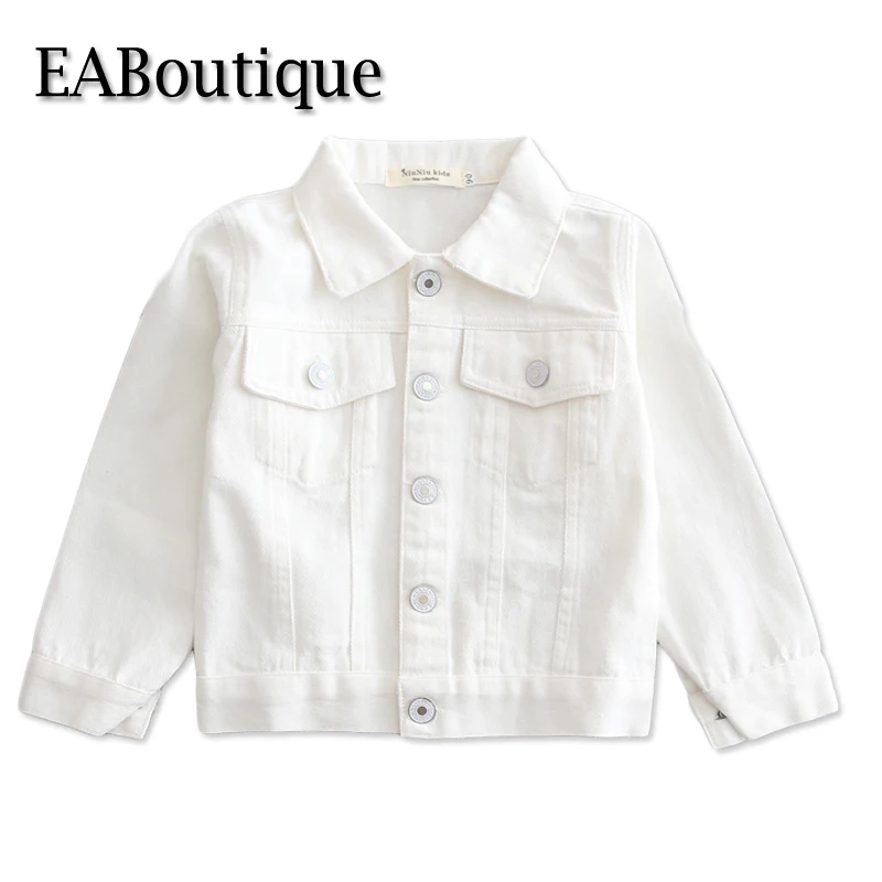 EABoutique Rock Fashion Spring Childrens' jacket White denim jacket for