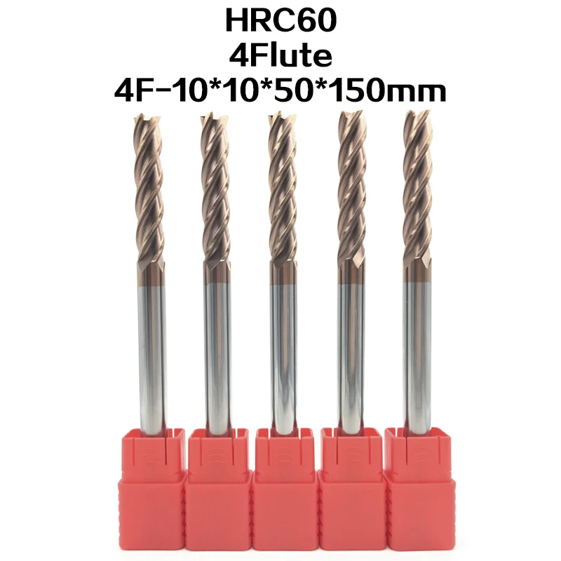 1PCS 16mm HRC50 4 flute Extra Long Length 150mm Carbide End Mill Milling Cutter