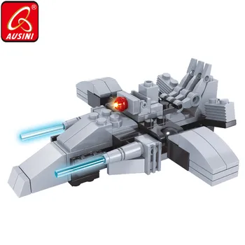 

AUSINI Transformation Robots Building Blocks Construction City Toys for Boy Fight Plane Fighter Model Brick Creator Children Toy