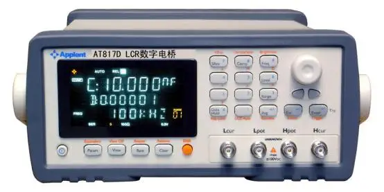 Цифровой Измеритель LCR высокой точности AT817D 50Hz-100 K Hz 10 точек L C R Z D Q