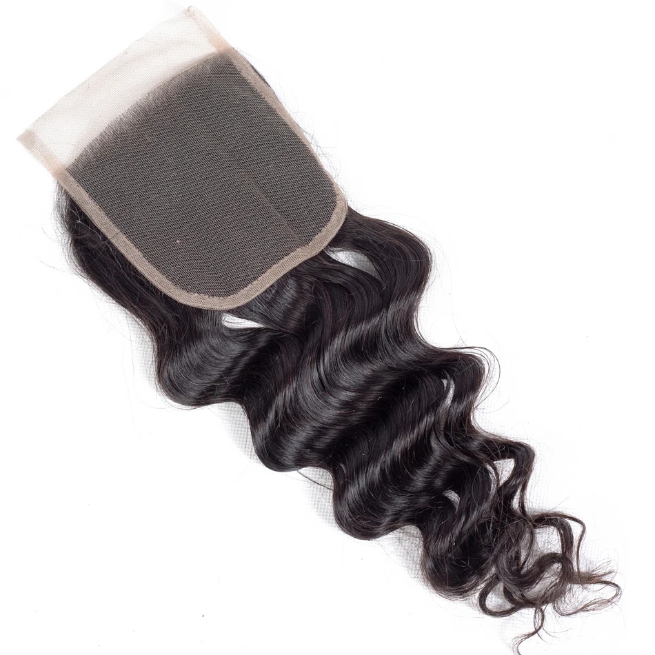 Loose Deep Wave Bundles With Closure Indian Human Hair Bundles With Closure 3 Bundles With Lace Closure Ably Remy Hair Extension