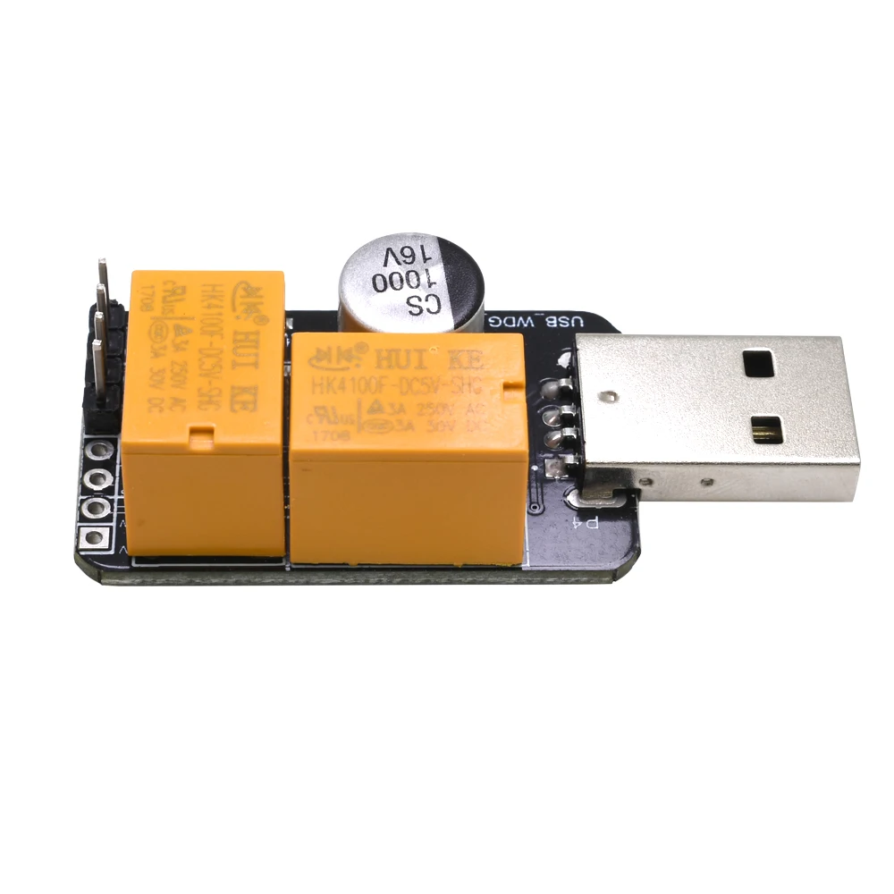 TISHRIC 10 шт. двойной релейный USB Watchdog Miner карта автоматического сброса таймер