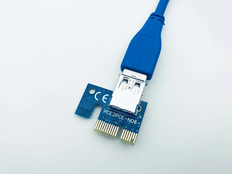 10 шт. переходная карта PCI 1X e X1 Riser 180 градусов к USB для 006 006C 007S 008S|Компьютерные