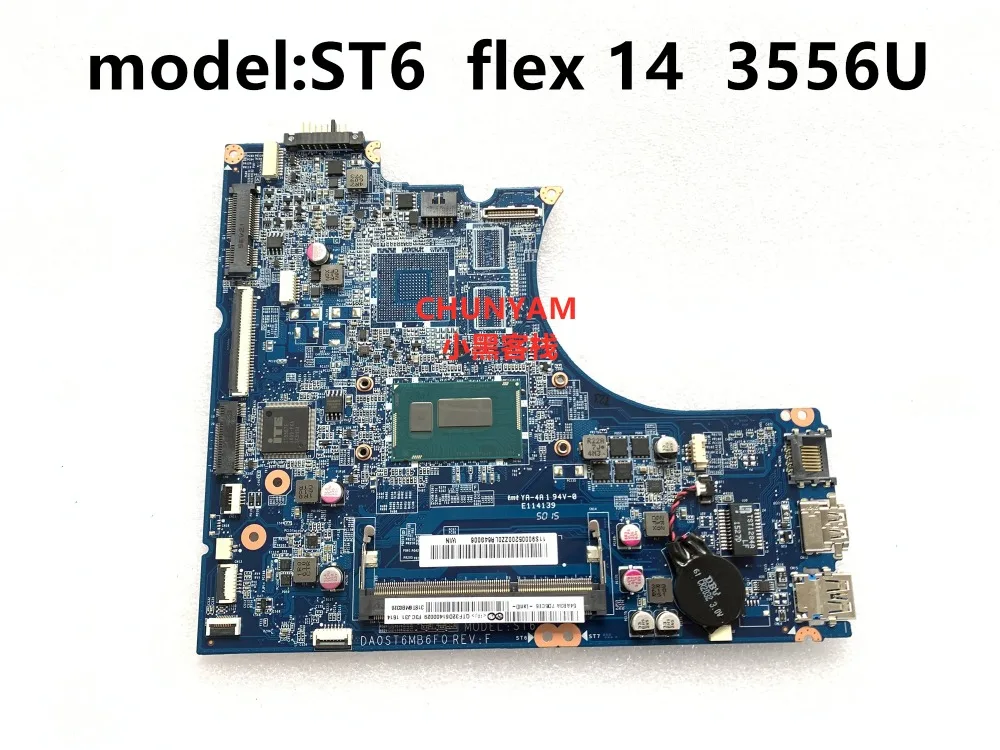 

KEFU model:ST6 FOR LENOVO IdeaPad Flex 14 laptop motherboard DA0ST6MB6F0 REV:F 3556U mainboard system boards NOTEBOOK PC