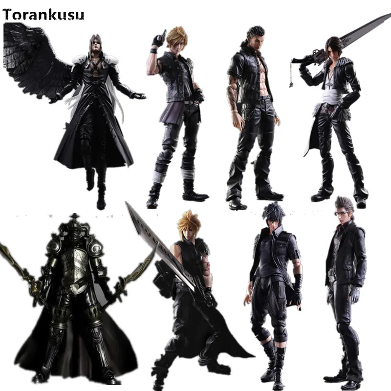 Final Fantasy Play Arts Kai экшн фигурка 250 мм Cloud Sephiroth Squall ПВХ аниме игрушка Коллекционная