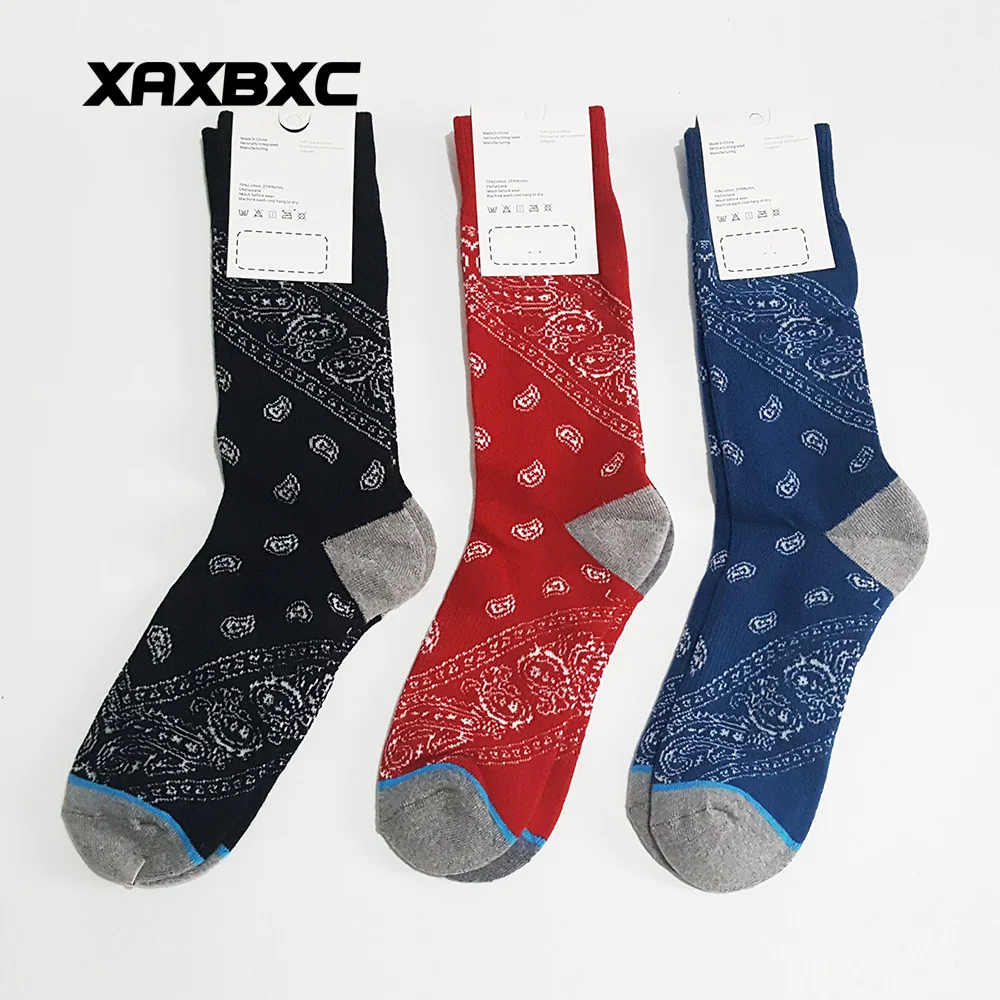 

Stock Cheap 2018 Combed Cotton Sock Harajuku Mandala Knitted Thick Towel bottom Crew Casual Women Men Sporting Business Socks