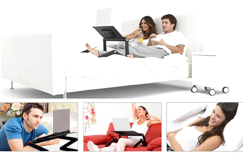 Регулируемая Портативная подставка для ноутбука Lap диван кровать лоток компьютер ноутбук стол кровать стол с мышкой ZW-CD04