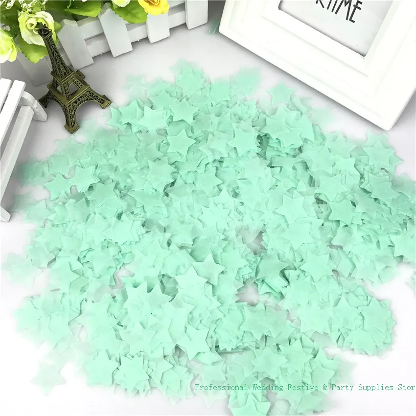 

2.5 cm 15g/bag Mint Green Small Circle Tissue Paper Confetti Wedding Baby Shower Birthday Party Decorations
