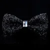 Nouveau arc cravate cristal bling papillon noeud pour hommes de mariage banquet fête club partie marié shinning ► Photo 2/6