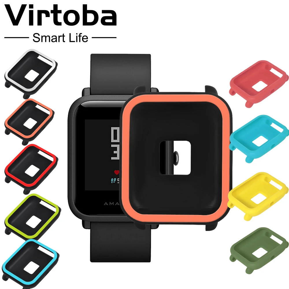 

TPU Protection Silicone Full Case Cover Protective Soft Case Cover Shell Frame for Huami Amazfit Bip Youth Watch