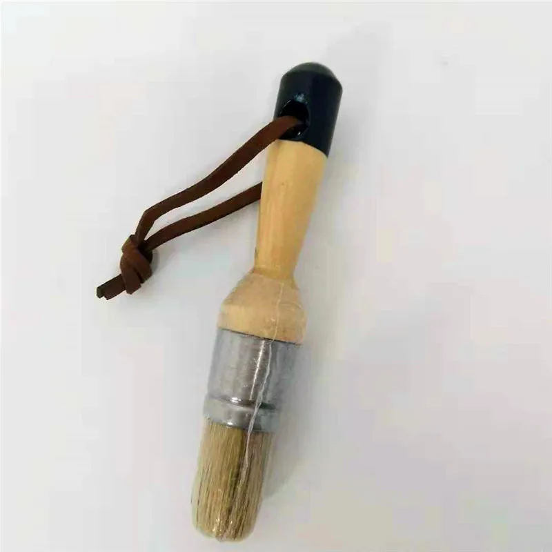5 шт деревянная ручка Мел Краска ручной инструмент набор остроконечная кисть щетина Мел масляная краска восковая кисть товары для рукоделия