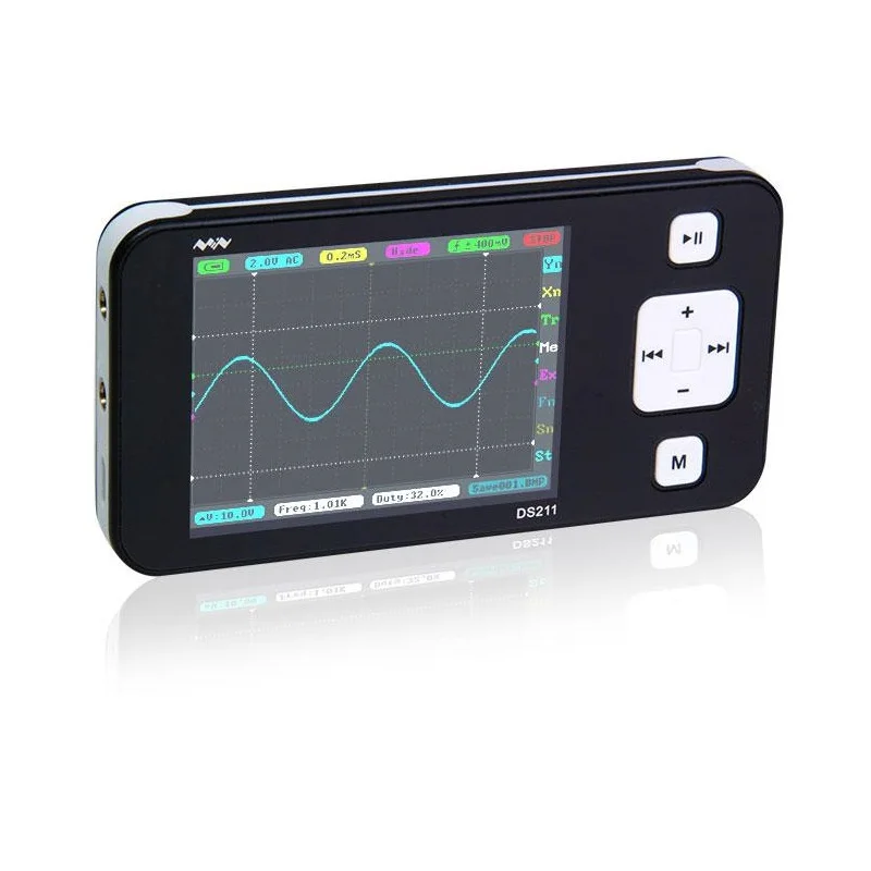 New Version Mini ARM DSO211 Digital Oscilloscope Portable Pocket-sized Nano Handheld Digital Storage Oscilloscope Free Shipping