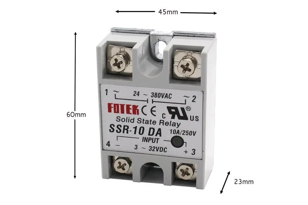 Твердотельные реле Модуль 3-32 в пост SSR-10DA SSR-25DA SSR-40DA 10A 25A 40A Вход DC 24-380V AC Выход высокое качество