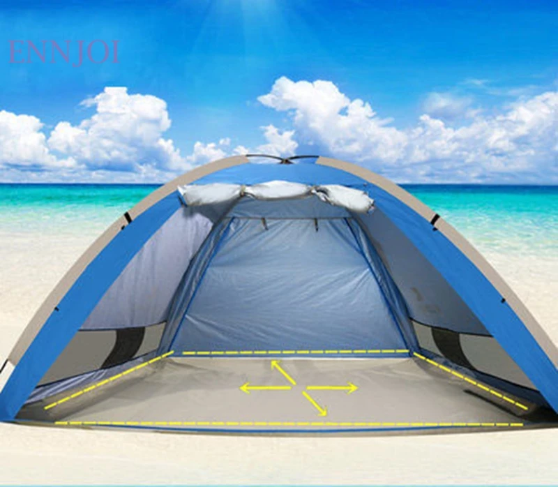الشمس المأوى خيمة لشاطئ الصيف في الهواء الطلق فوق البنفسجية حماية قماش القنب الشمس المأوى التخييم الصيد المظلة ظلة خيمة للشاطئ