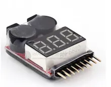 1-8S combo power monitor BB ring low pressure (adjustable) alarm / dual function for DIY FPV drone multirotor