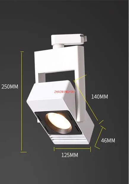 Квадратный светодиодный COB Трековый светильник 20 Вт 30 Вт Светодиодный светильник s Трековый светильник ing