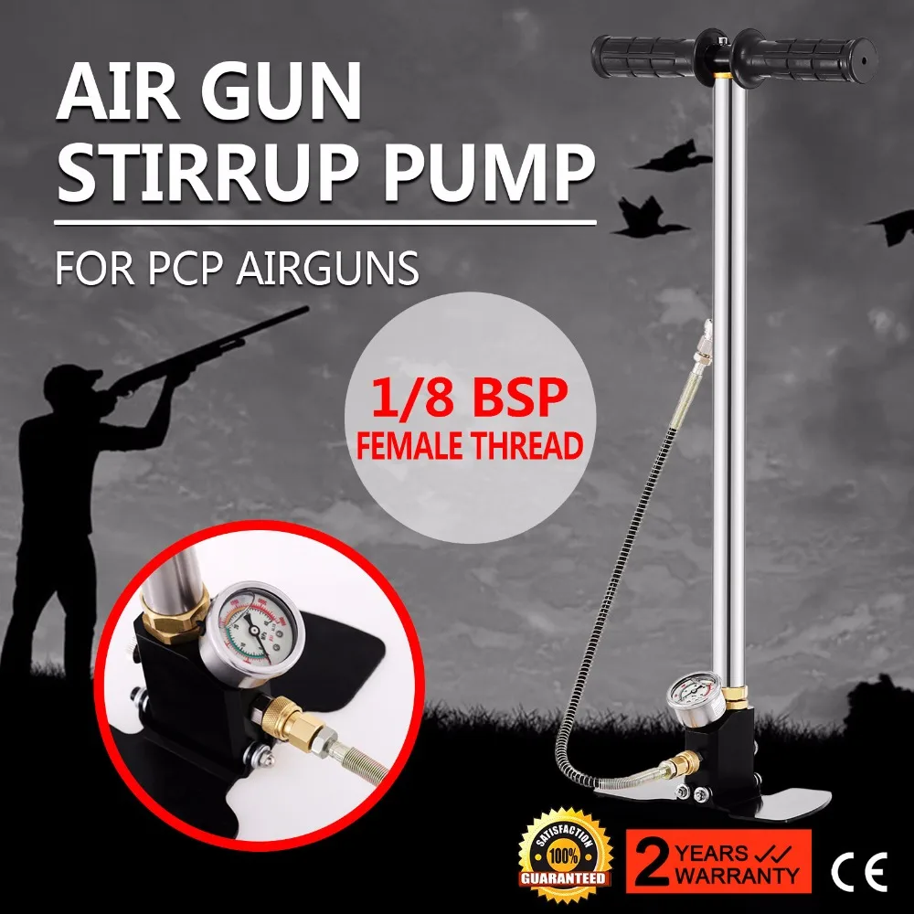 Hunting 3 Stage 4500PSI Air Gun Rifle Filling Stirrup Pump PCP Hand