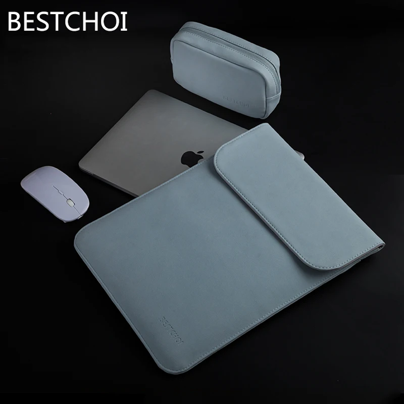 Новый кожаный чехол для ноутбука Apple Macbook Air Pro Retina 11 12 13 15 дюймов с матовым
