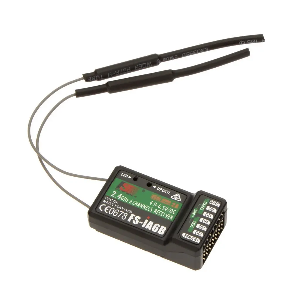 

JMT PPM Output Flysky FS-iA6B 2.4G 6 Channel 6CH RC Receiver with iBus Port for FS i4 i6 i10 RC Transmitter