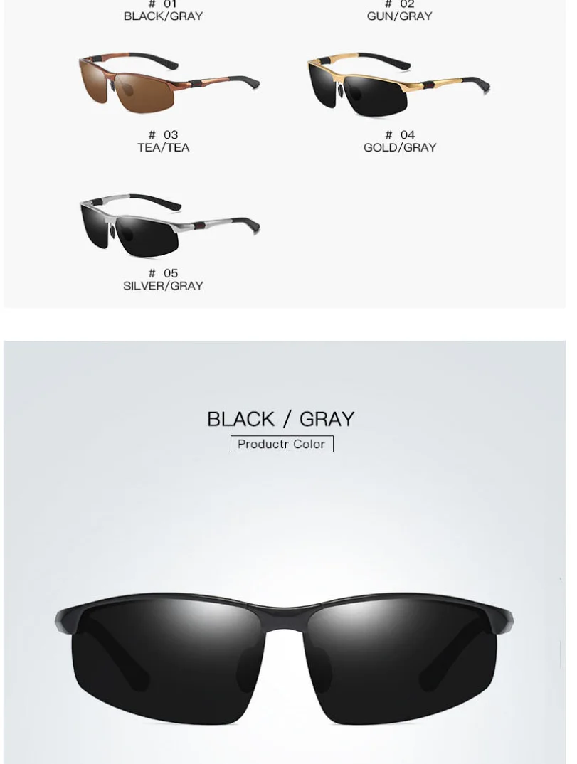 SIMPRECT поляризованных солнцезащитных очков Для мужчин UV400 Спорт Высокое качество алюминия вождения солнцезащитные очки бренд люнет De Soleil Homme