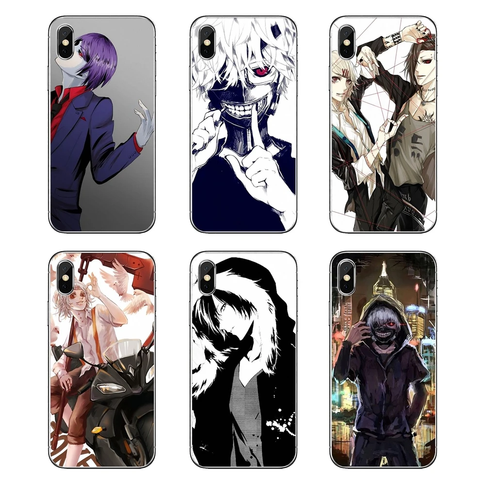 

Covers For Huawei Honor 8 8C 8X 9 10 7A 7C Mate 10 20 Lite Pro P Smart Plus cartoon anime tokyo ghoul kirishima touka Kaneki ken