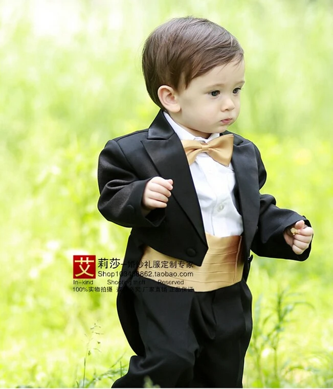 New Toddler Baby Boys Baptism Christening Gown Black Tuxedo Formal New Toddler Baby Boys Baptism Christening Gown Black Tuxedo Formal Birthday Party Wedding Dress For 1 2 Years Old In Clothing Sets From Mother