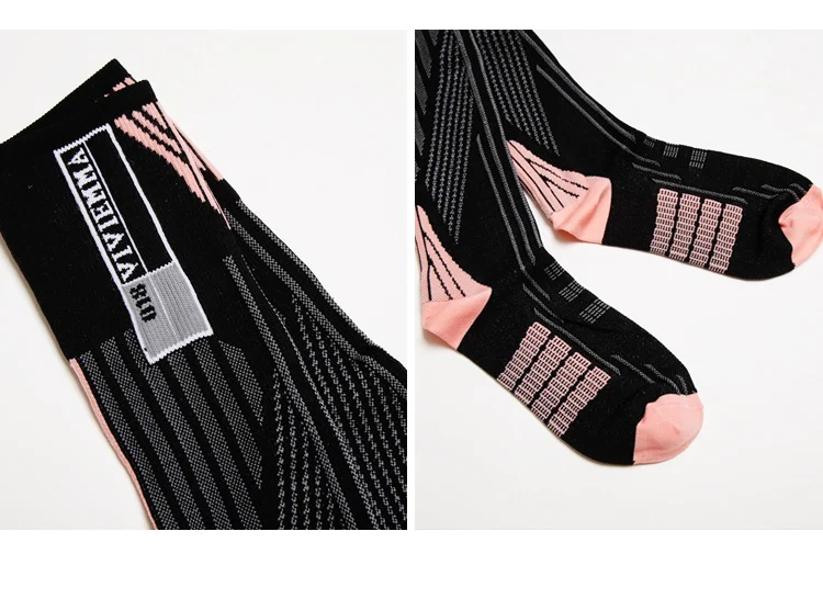 Кривая русалки Индивидуальность геометрические Fgure женские спортивные носки икры носки Футбол Бейсбол Футбол носки женские высокие носки