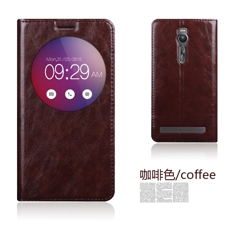 bilder für Original aimak echtem leder intelligente fenster flip standplatz-abdeckung case für asus zenfone 2 ze551ml 5.5 ''luxury handytasche bilder für Original aimak echtem leder intelligente fenster flip standplatz-abdeckung case für asus zenfone 2 ze551ml 5.5 ''luxury handytasche