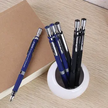 

1PCS 2.0mm Mechanical Pencil Black Lead Holder Mechanical Drafting Drawing Pencil for School and Office Stationery