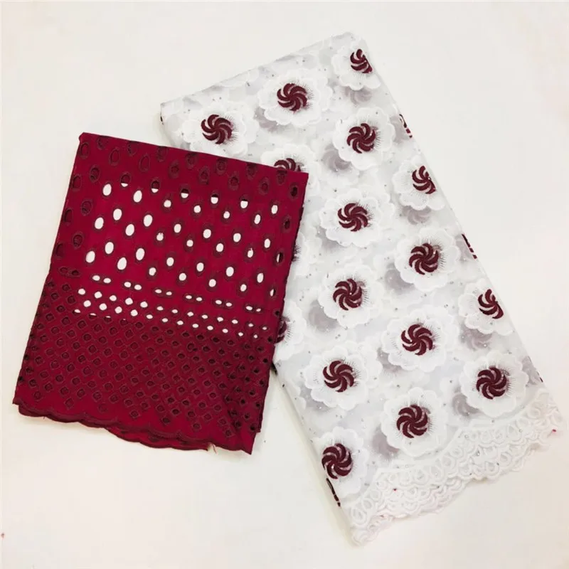 

NEW African Net Lace Fabric 100% Cotton Embroidered 2019 High Quality French Guipure Lace Fabrics 3+2.5Yards/Lot ! L53190