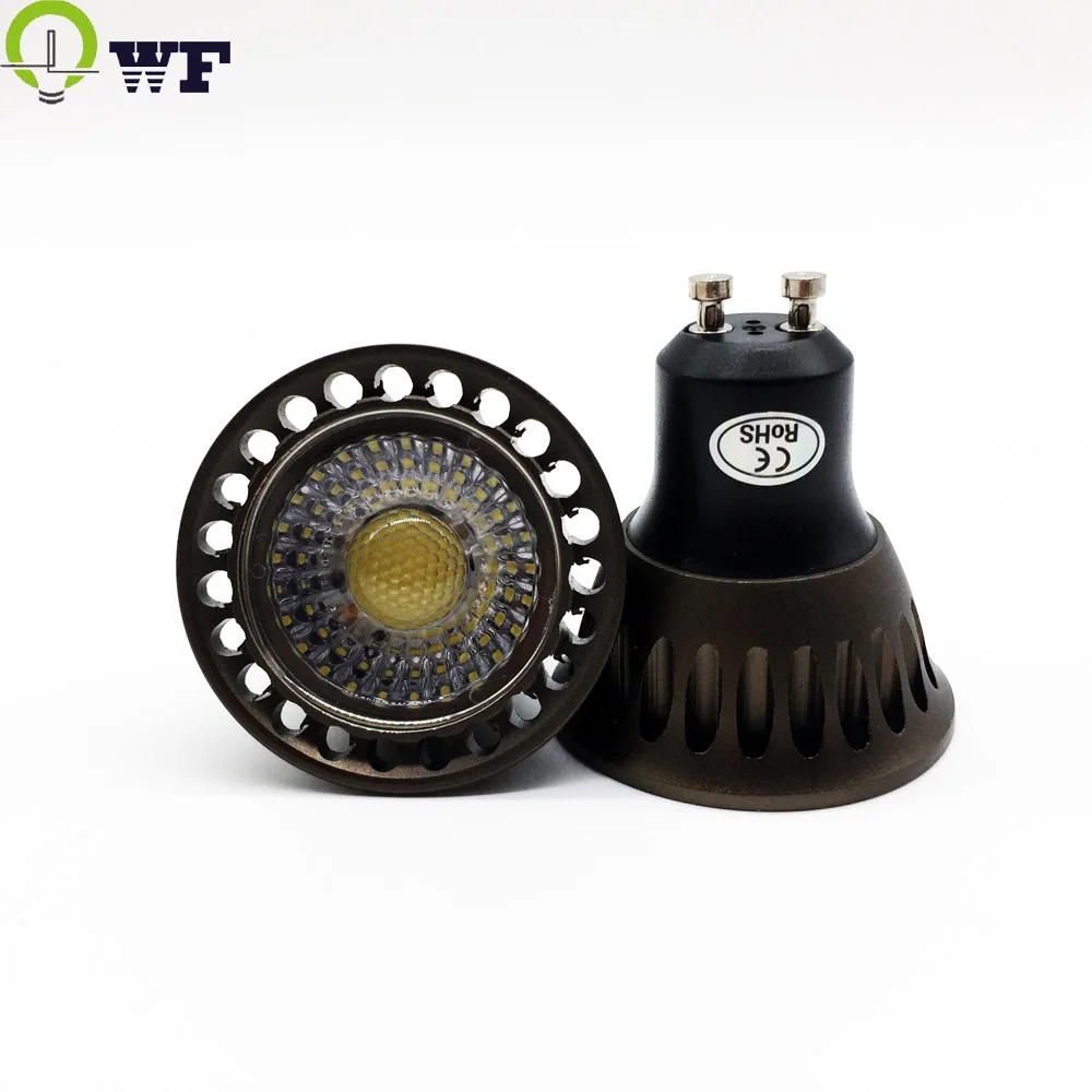 

New arrivel GU10 cob LED Spotlight dimmable 6W 220V 110V 85-26v Led Lamp GU 10 Lampada LED Bulb spot Energy Saving Home